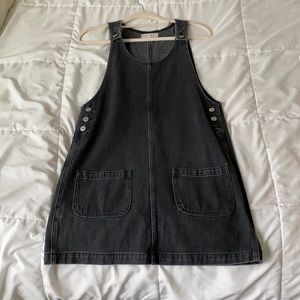 Pacsun black Jean overall dress